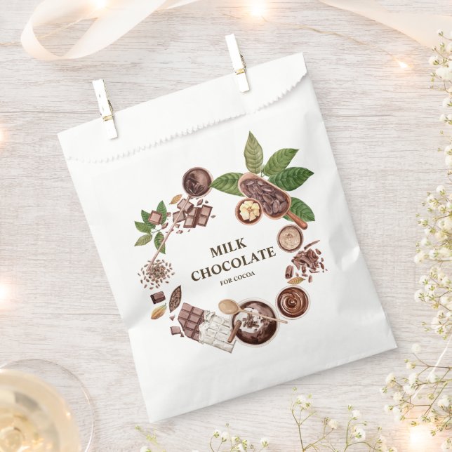  Chocolate Bouquet Frame Favor Bag (Clipped)