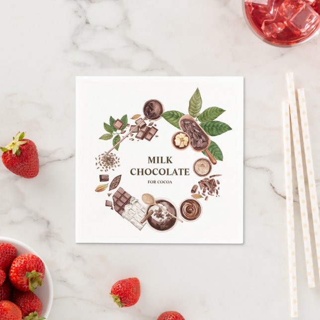  Chocolate Bouquet Frame Napkins (Insitu)