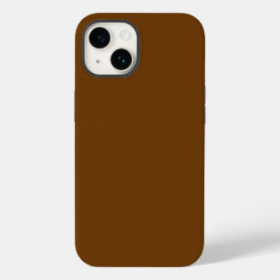 Chocolate Brown Background Ready to Case-Mate iPhone 14 Case