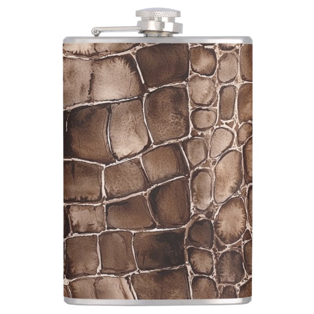 Chocolate Brown Candy   Flask (Front)