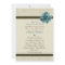 Chocolate Brown Cream And Teal Blue Flower Wedding