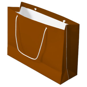 Chocolate Brown Gift Bag - Large, Glossy