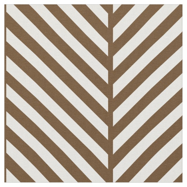 Chocolate Brown Herringbone Large Scale Fabric (Close Up)