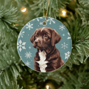 Chocolate Brown Lab Ornament