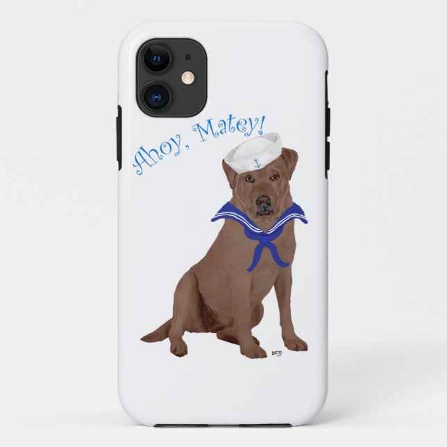 Chocolate Brown Labrador Retriever Case-Mate iPhone Case (Back)