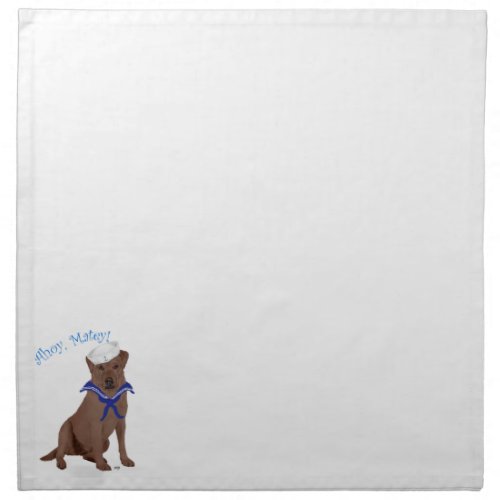 Chocolate Brown Labrador Retriever Napkin