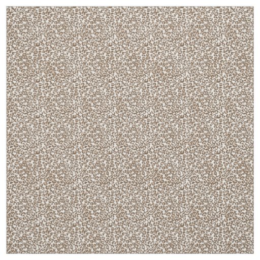 Chocolate Brown Leopard Print Fabric