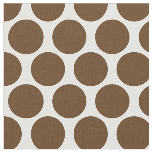 Chocolate Brown Mod Dots Fabric