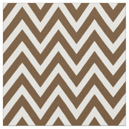 Chocolate Brown Modern Chevron Stripes Fabric