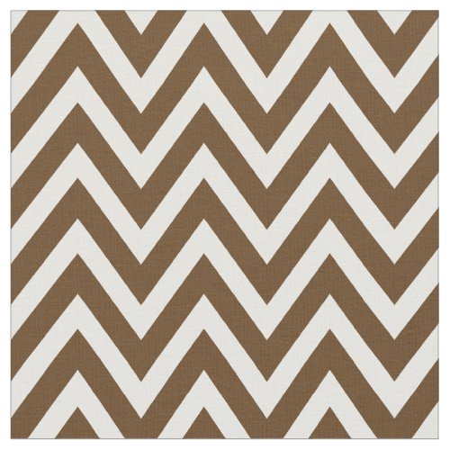 Chocolate Brown Modern Chevron Stripes Fabric