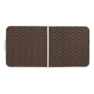Chocolate Brown Mosaic Ping Pong Table