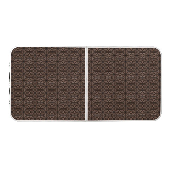Chocolate Brown Mosaic Ping Pong Table (Top)