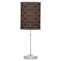 Chocolate Brown Mosaic Table Lamp