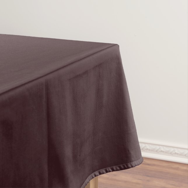 Chocolate Brown Solid Color Tablecloth (In Situ)