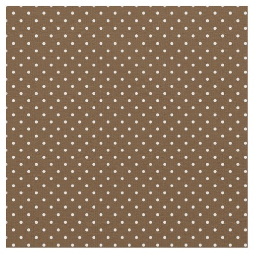 Chocolate Brown Tiny Dots Fabric