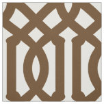 Chocolate Brown Trellis Large Scale Fabric