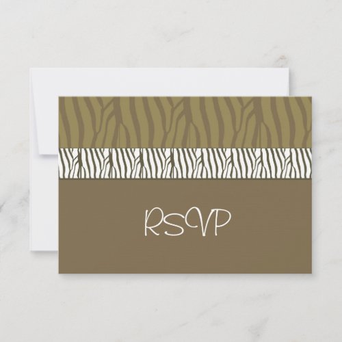 Chocolate Brown Wedding RSVP