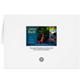 Chocolate Brown with Rainbow Fractal Art Design Cards (Back Horizontal)