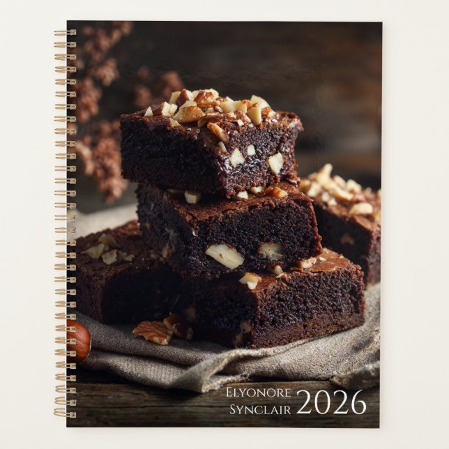 Chocolate Brownie Dessert 2026 Planner (Front)