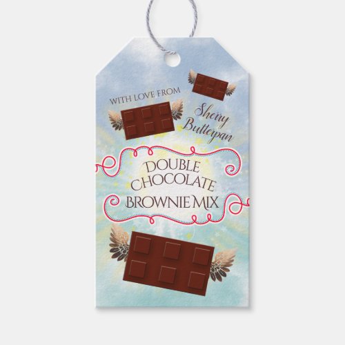 Chocolate brownie mix in a jar directions gift tag