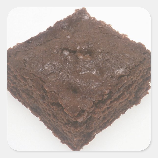 Chocolate Brownie Square Sticker (Front)