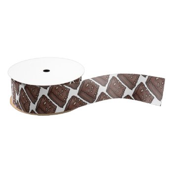 Chocolate Brownie Sweet Treat Ribbon by DoodlesSweetTreats at Zazzle
