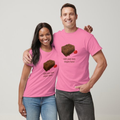 Chocolate Brownies Cake Shop custom slogan T_Shirt