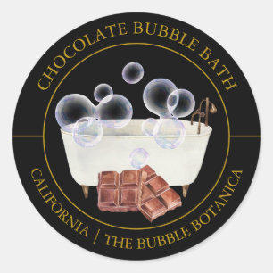 Chocolate Bubble Bath label