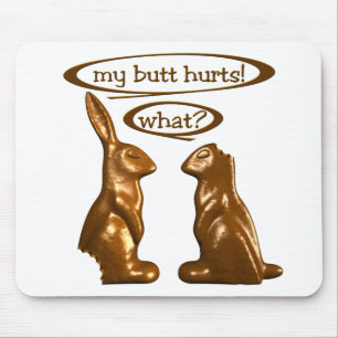 Chocolate bunnies mouse pad