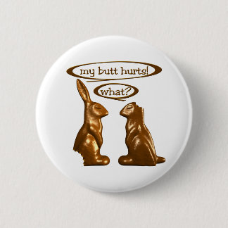 Chocolate bunnies pinback button