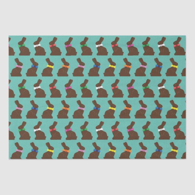 Chocolate Bunnies Tissue Paper (Front)