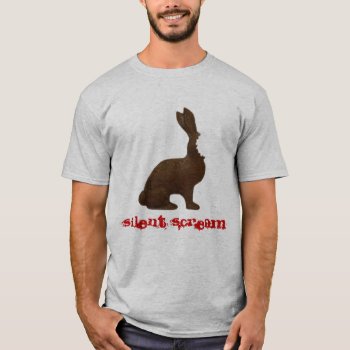 Chocolate Bunny Bite T-shirt by zortmeister at Zazzle