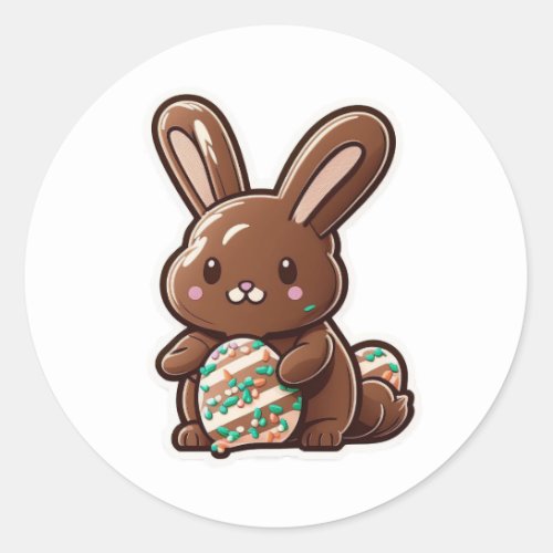 Chocolate Bunny Cuteggs Sticker 42