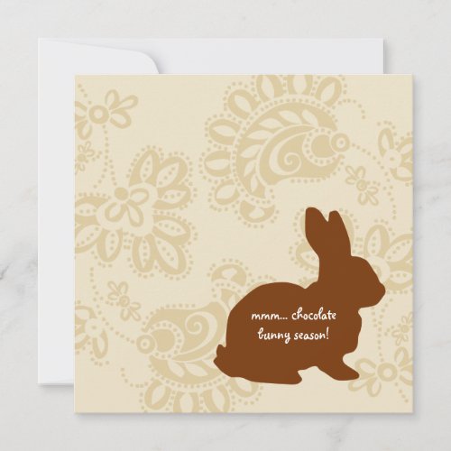 Chocolate Bunny Custom Announcements