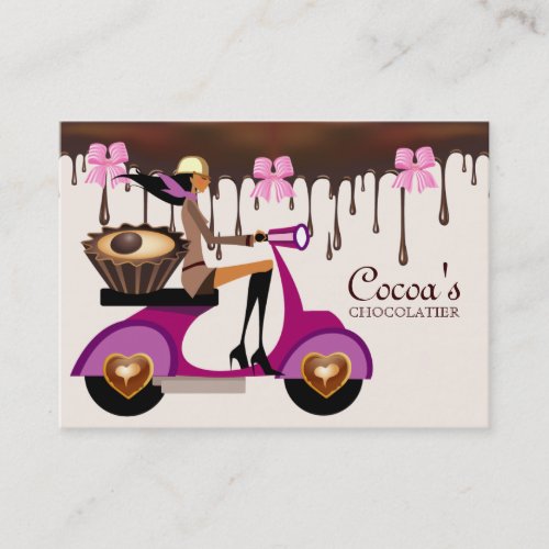 Chocolate Business Card Scooter Chocolatier
