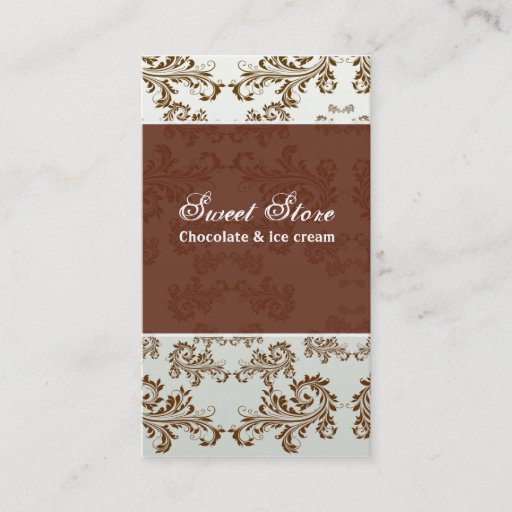 Customizable Chocolate Business Cards