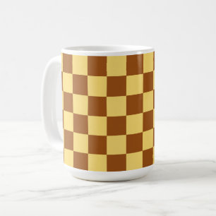 Chocolate Butter Tones Square Art Mug Cup