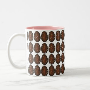 Chocolate Buttercream Easter Basket Egg Candy Two-Tone Coffee Mug
