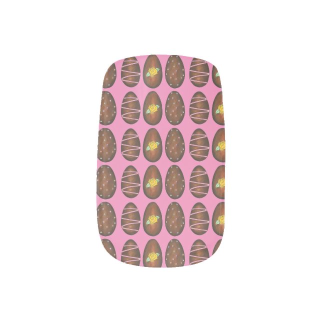 Chocolate Buttercream Easter Egg Candy Chocolatier Minx Nail Wraps (Right Thumb)