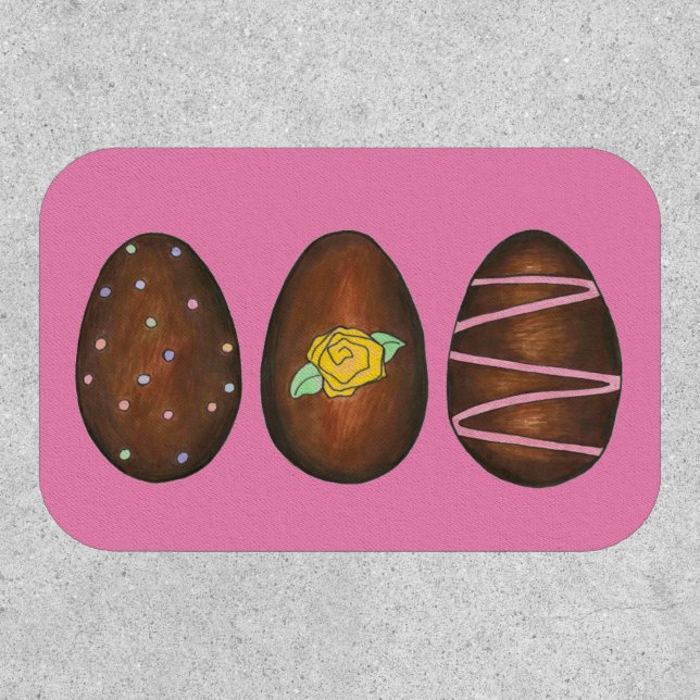 Chocolate Buttercream Easter Egg Candy Eggs Patch (Front)