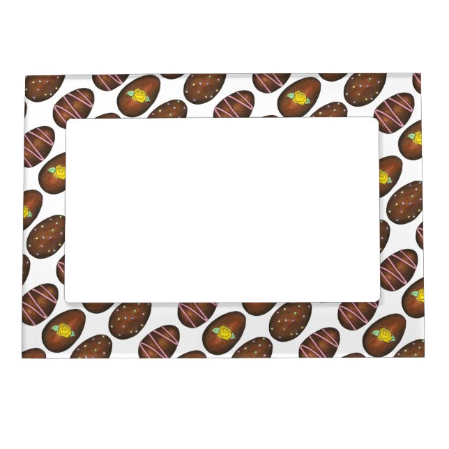 Chocolate Buttercream Easter Egg Candy Magnetic Frame (Front)