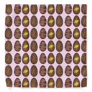 Chocolate Buttercream Easter Egg Candy Sweets Bandana