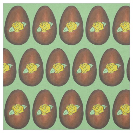 Chocolate Buttercream Easter Egg Candy Sweets Fabric