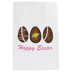 Chocolate Buttercream Happy Easter Egg Candy Medium Gift Bag