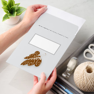 Chocolate Butterfly Design Any Colour Background Envelope Mailers
