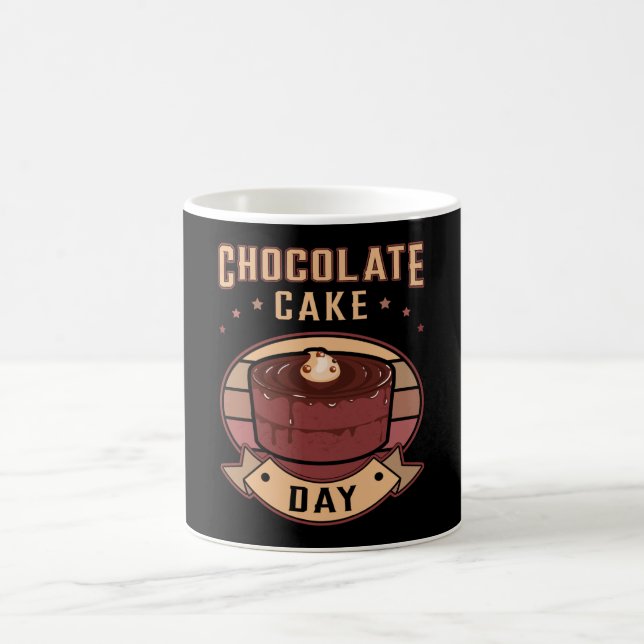 Chocolate Cake Day Candy Sweet Cocoa Gift Idea Coffee Mug (Center)