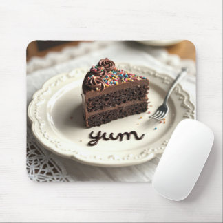 Chocolate Cake Dessert Mouse Pad
