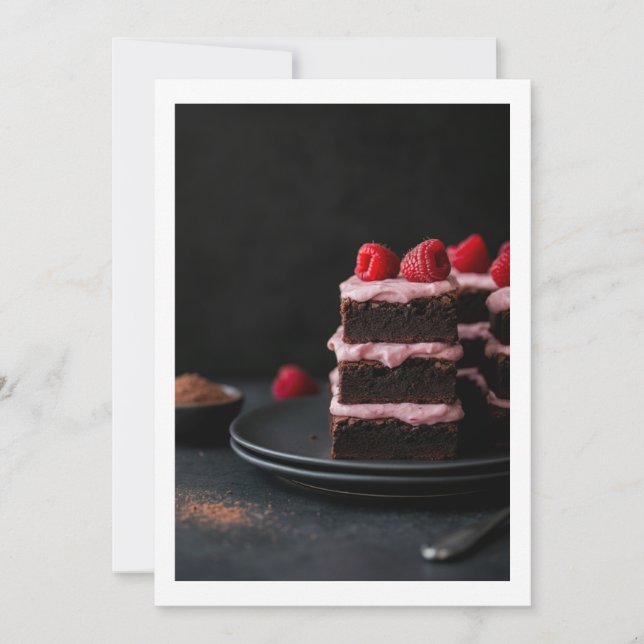 chocolate cake invitation (Front)