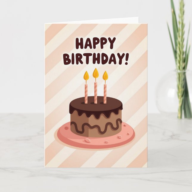 Chocolate Cake Joy Card (Front)