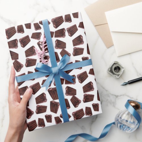 Chocolate cake pattern  wrapping paper